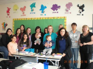New Born visits the New Westminster ECE Class