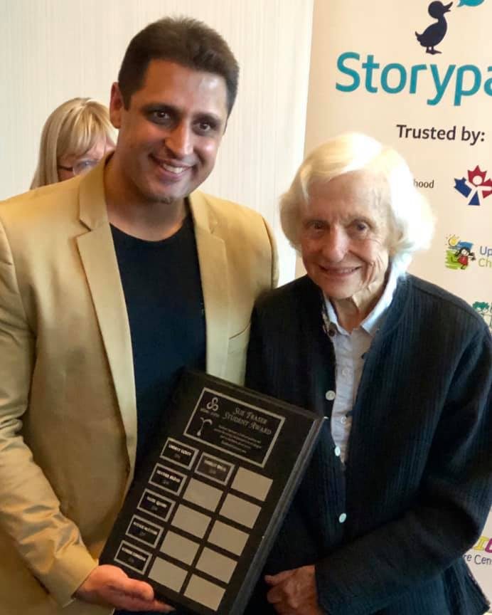 Indy Dhial awarded ECE BC’s Sue Fraser Award