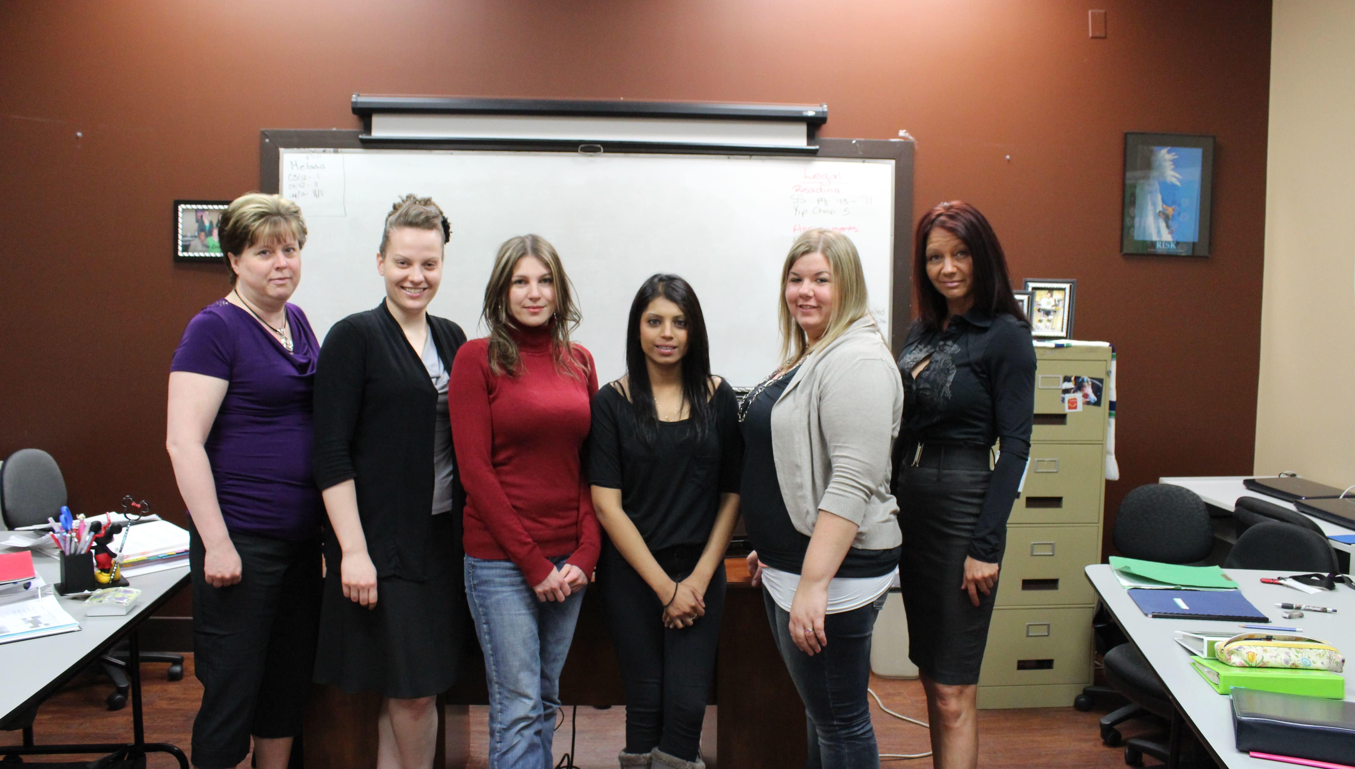group of sprott shaw students standing together